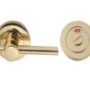 Frelan Hardware Easy Bathroom Turn & Release With Indicator (50mm x 10mm), Polished Brass