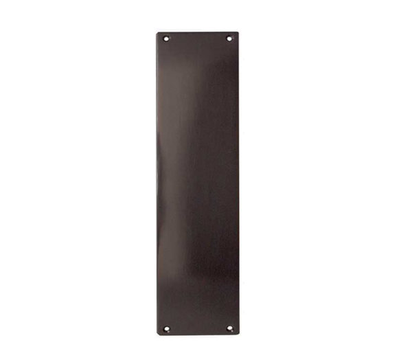 Frelan Hardware Raised Plain Fingerplate (305mm x 75mm), Dark Bronze