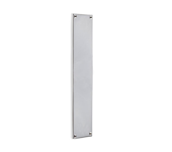 Frelan Hardware Raised Plain Fingerplate (305mm x 75mm), Polished Chrome