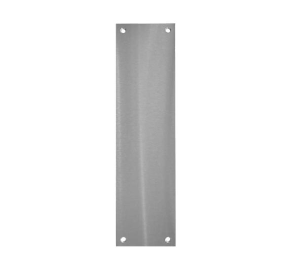 Frelan Hardware Raised Plain Fingerplate (305mm x 75mm), Satin Chrome