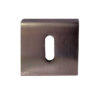 Frelan Hardware Standard Profile Square Escutcheon, Dark Bronze