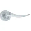 Gull Door Handle on Rose Satin Chrome