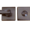 Frelan Hardware Square Bathroom Turn & Release (50mm x 10mm), Dark Bronze