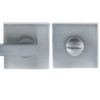 Frelan Hardware Square Bathroom Turn & Release (50mm x 10mm), Satin Chrome