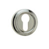 Frelan Hardware Parisian Euro Profile Escutcheon, Polished Nickel