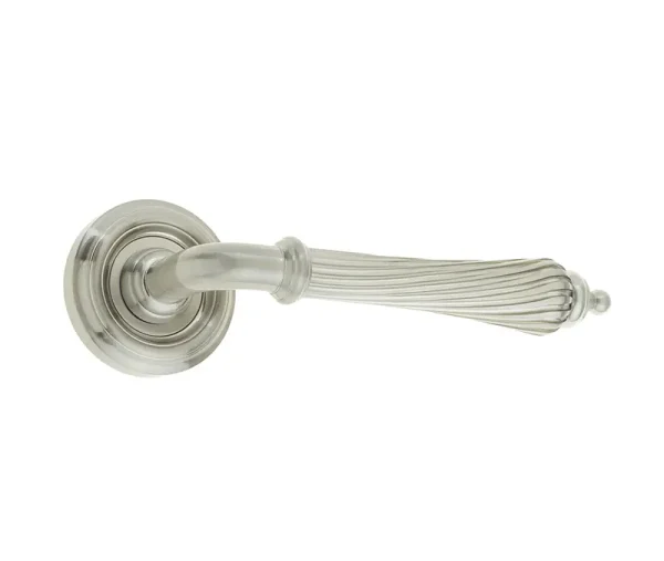 Giselle Door Handle on Rose Satin Nickel