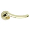 Mailand Door Handle on Rose PVD Brass