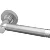 Octavia Door Handle on Rose Polished Chrome/Satin Chrome