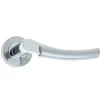 Capri Door Handle on Rose Polished Chrome/Satin Chrome