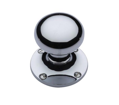 Heritage Brass Kensington Mortice Door Knobs, Polished Chrome (sold in pairs)
