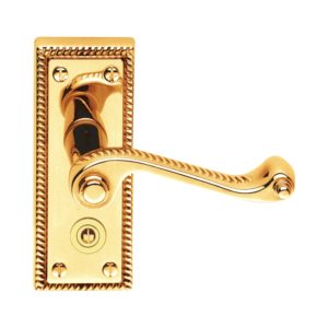 Lever on Back Plate Georgian - Lever Lock -150x45mm