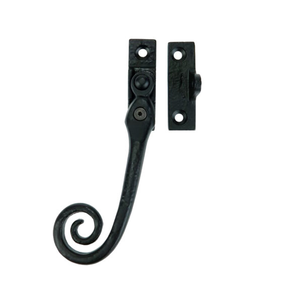 Ludlow Foundries Curly Tail Locking Casement Window Fastener (Left OR Right Hand), Black Antique