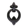 Ludlow Foundries Ring Door Knocker, Black Antique