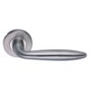 Stainless Steel Lever -121 x 65 - Rose 52 x 8mm