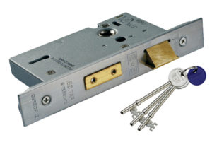 Eurospec Architectural 3 Lever Sash Locks, Silver Or Brass Finish Standard (With Optional Extra Finish Face Plates)