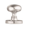 Manital Victorian Mushroom Solid Half Sprung Mortice Door Knob (Face Fixed), Polished Chrome (sold in pairs)