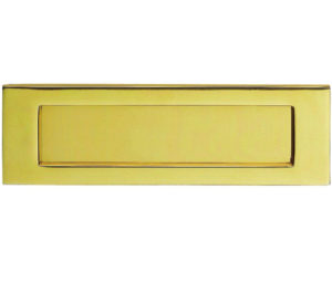 Plain Letter Plate (Multiple Sizes), Polished Brass