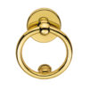 Ring Door Knocker, Polished Brass
