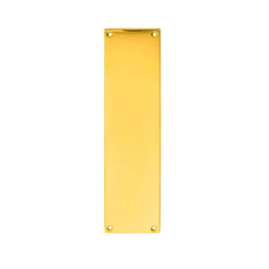 Finger Plate (298mm x 73mm), Polished Brass