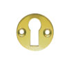 Round Flat Standard Profile Escutcheon (31mm Diameter), Polished Brass