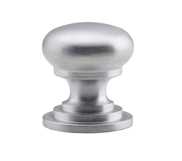 Fingertip Victorian Cupboard Knob (25mm, 32mm, 38mm, 42mm OR 50mm), Satin Chrome