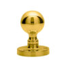 Manital Victorian Ball Mortice Door Knob, Polished Brass (sold in pairs)