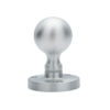 Manital Victorian Ball Mortice Door Knob, Satin Chrome (sold in pairs)