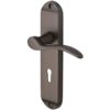 Heritage Brass Maya Matt Bronze Door Handles (sold in pairs)