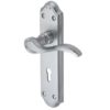 Heritage Brass Verona Satin Chrome Door Handles (sold in pairs)