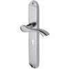 Heritage Brass Algarve Long Polished Chrome Door Handles (sold in pairs)