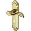 Heritage Brass Lisboa Polished Brass Door Handles(sold in pairs)