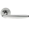 Manital Nirvana Door Handles On Round Rose, Polished Chrome (sold in pairs)