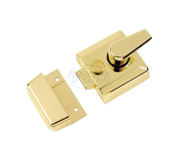 Heritage Brass Rim Cylinder Nightlatch (40mm OR 60mm), Polished Brass