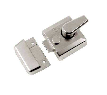 Heritage Brass Rim Cylinder Nightlatch (40mm OR 60mm), Satin Nickel