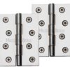 Heritage Brass 4 Inch Double Phosphor Washered Butt Hinges, Polished Chrome (sold in pairs)