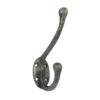 Frelan Hardware Hat & Coat Hook (125mm), Pewter Finish