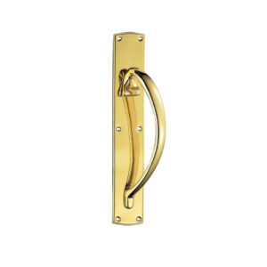 Large Pull Handle (Left Or Right Hand), Polished Brass