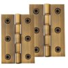 Heritage Brass 3 Inch Double Phosphor Washered Butt Hinges, Antique Brass (sold in pairs)