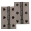 Heritage Brass 3 Inch Double Phosphor Washered Butt Hinges, Matt Bronze (sold in pairs)