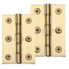 Heritage Brass 3 Inch Double Phosphor Washered Butt Hinges, Polished Brass (sold in pairs)