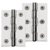 Heritage Brass 3 Inch Double Phosphor Washered Butt Hinges, Polished Chrome (sold in pairs)