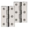 Heritage Brass 3 Inch Double Phosphor Washered Butt Hinges, Polished Nickel (sold in pairs)