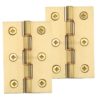 Heritage Brass 3 Inch Double Phosphor Washered Butt Hinges, Satin Brass (sold in pairs)