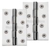 Heritage Brass 4" x 2 5/8" Double Phosphor Washered Butt Hinges, Polished Chrome (sold in pairs)