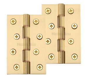 Heritage Brass 4" x 2 5/8" Double Phosphor Washered Butt Hinges, Satin Brass - (sold in pairs)