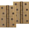 Heritage Brass 4 Inch Double Phosphor Washered Butt Hinges, Antique Brass - (sold in pairs)