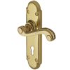 Heritage Brass Adam Polished Brass Door Handles(sold in pairs)