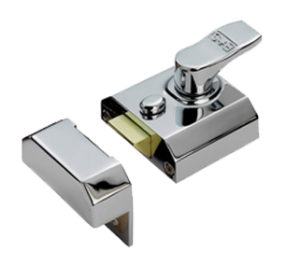 Eurospec Contract Rim Cylinder Nightlatch, Lockcase Only, 40mm Or 60mm Backset, Various Finishes