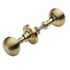 Heritage Brass Reeded Rim Door Knob, Polished Brass (sold in pairs)