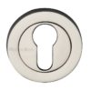 Heritage Brass Euro Profile Key Escutcheon, Polished Nickel